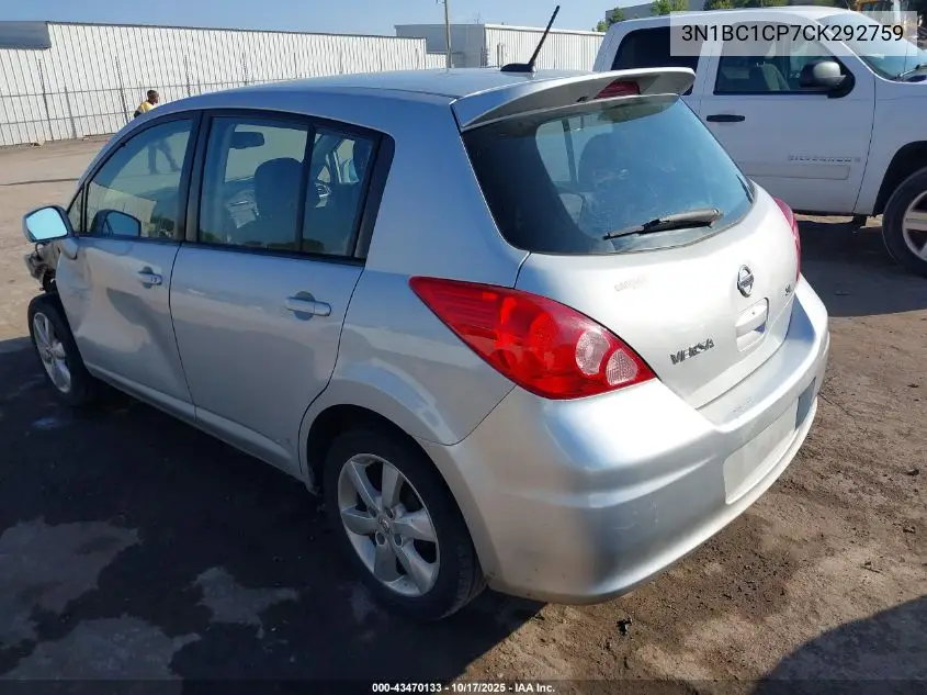 3N1BC1CP7CK292759 2012 Nissan Versa 1.8 Sl