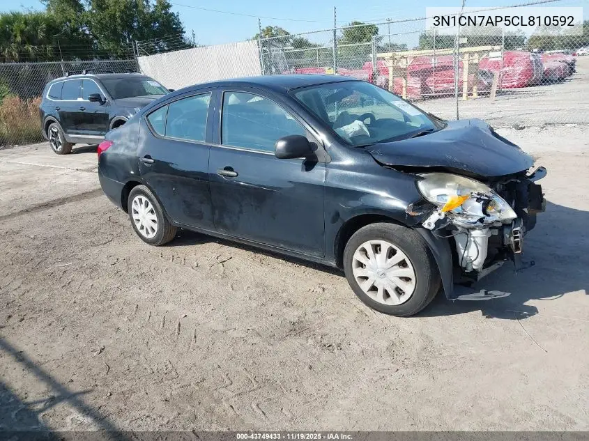 3N1CN7AP5CL810592 2012 Nissan Versa 1.6 S