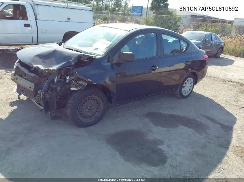 3N1CN7AP5CL810592 2012 Nissan Versa 1.6 S