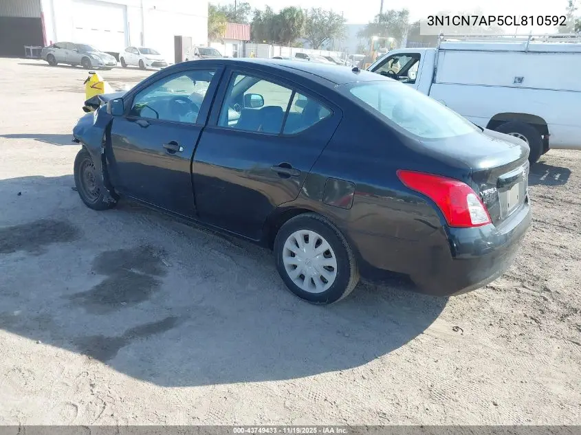 3N1CN7AP5CL810592 2012 Nissan Versa 1.6 S