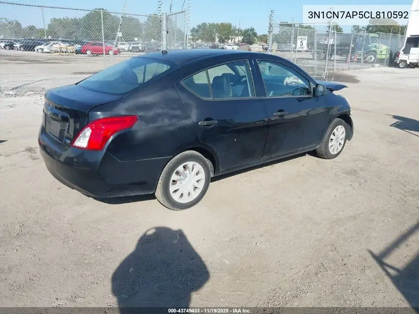 3N1CN7AP5CL810592 2012 Nissan Versa 1.6 S
