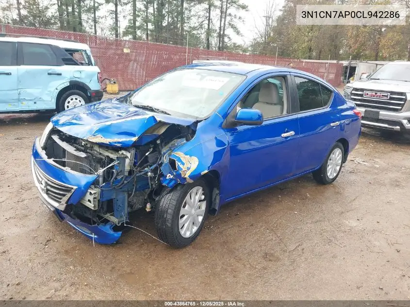 3N1CN7AP0CL942286 2012 Nissan Versa 1.6 Sv