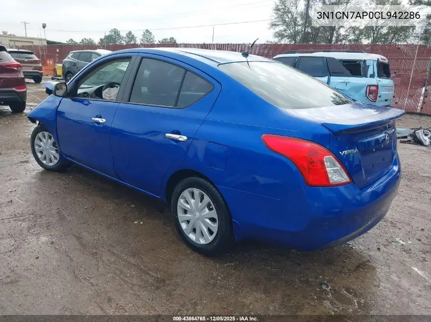 3N1CN7AP0CL942286 2012 Nissan Versa 1.6 Sv