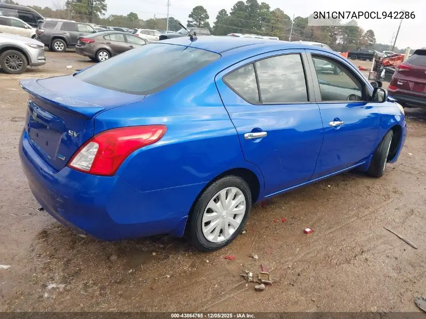3N1CN7AP0CL942286 2012 Nissan Versa 1.6 Sv