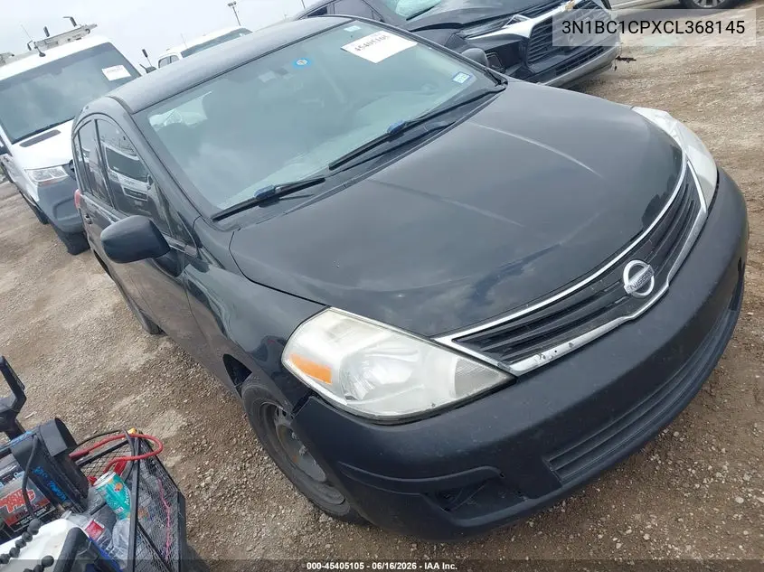 2012 Nissan Versa 1.8 S VIN: 3N1BC1CPXCL368145 Lot: 45405105