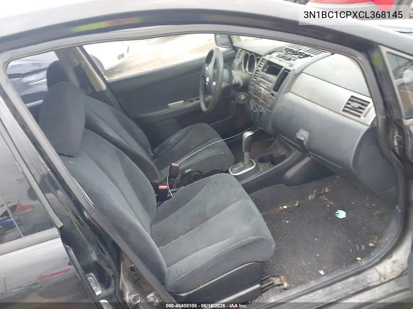 2012 Nissan Versa 1.8 S VIN: 3N1BC1CPXCL368145 Lot: 45405105