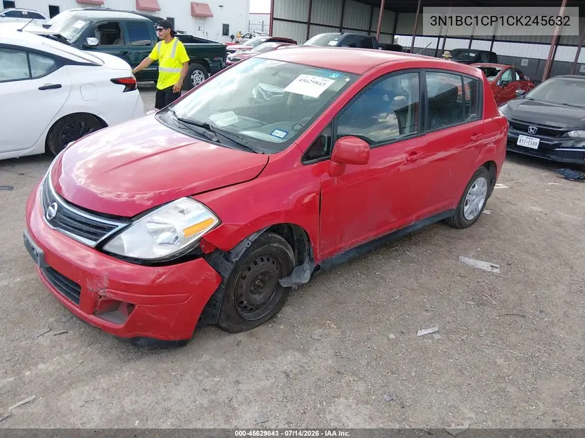 2012 Nissan Versa 1.8 S VIN: 3N1BC1CP1CK245632 Lot: 45629843
