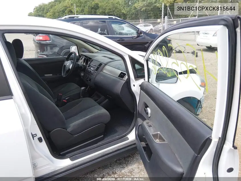 2012 Nissan Versa 1.8 S VIN: 3N1BC1CPXCK815644 Lot: 45658286