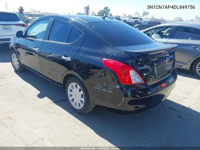 3N1CN7AP4DL849756 2013 Nissan Versa 1.6 Sv