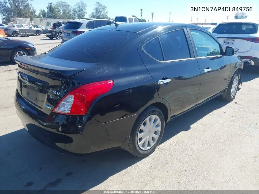 3N1CN7AP4DL849756 2013 Nissan Versa 1.6 Sv