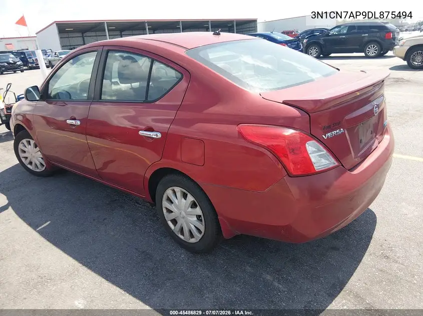 2013 Nissan Versa 1.6 Sv VIN: 3N1CN7AP9DL875494 Lot: 45486829
