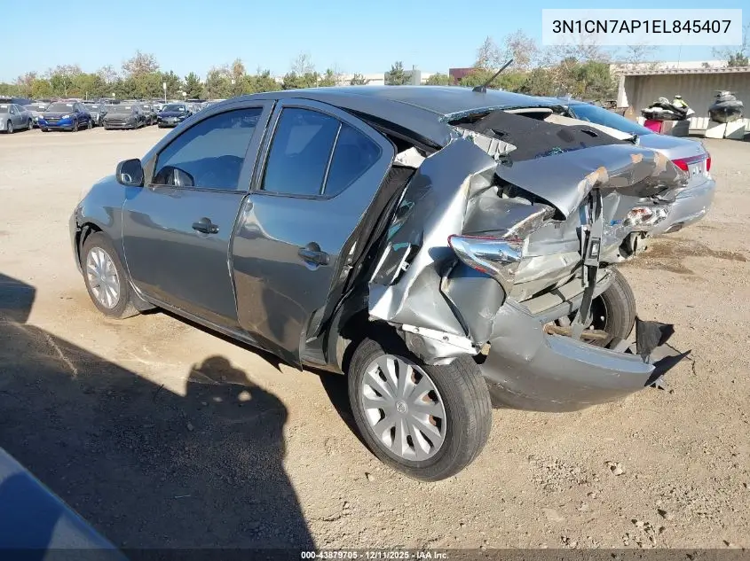3N1CN7AP1EL845407 2014 Nissan Versa 1.6 S