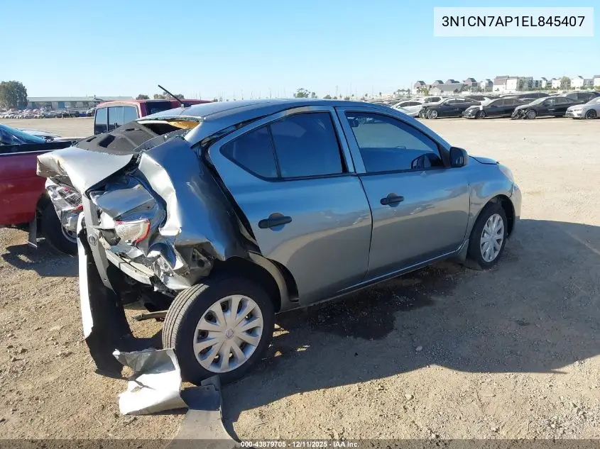 3N1CN7AP1EL845407 2014 Nissan Versa 1.6 S