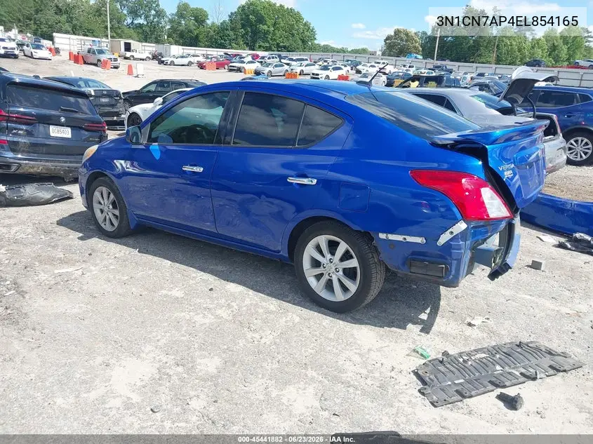 2014 Nissan Versa 1.6 Sl VIN: 3N1CN7AP4EL854165 Lot: 45441882
