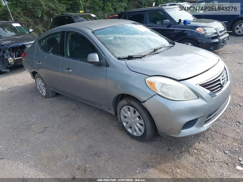 2014 Nissan Versa 1.6 Sv VIN: 3N1CN7AP2EL843276 Lot: 45547559