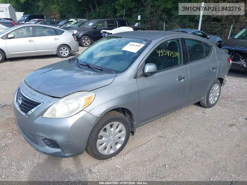 2014 Nissan Versa 1.6 Sv VIN: 3N1CN7AP2EL843276 Lot: 45547559