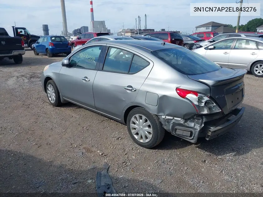 2014 Nissan Versa 1.6 Sv VIN: 3N1CN7AP2EL843276 Lot: 45547559