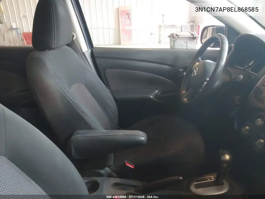 2014 Nissan Versa 1.6 S/1.6 S+/1.6 Sl/1.6 Sv/S VIN: 3N1CN7AP8EL868585 Lot: 45635998