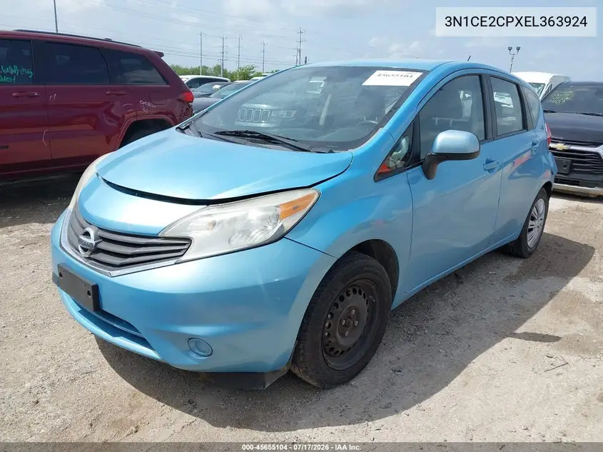 2014 Nissan Versa Note Sv VIN: 3N1CE2CPXEL363924 Lot: 45655104