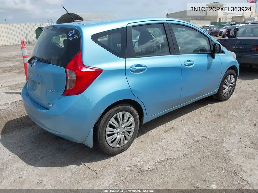 2014 Nissan Versa Note Sv VIN: 3N1CE2CPXEL363924 Lot: 45655104