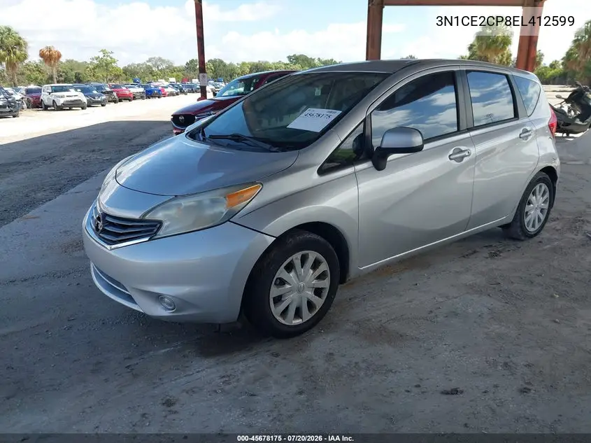 2014 Nissan Versa Note Sv VIN: 3N1CE2CP8EL412599 Lot: 45678175