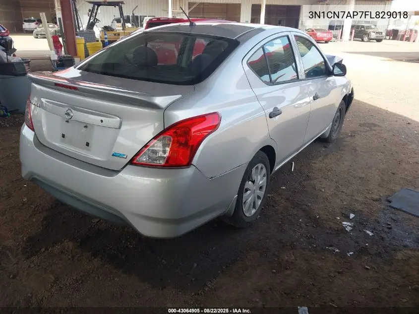 3N1CN7AP7FL829018 2015 Nissan Versa 1.6 S+