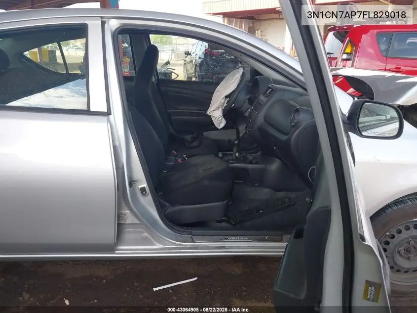 3N1CN7AP7FL829018 2015 Nissan Versa 1.6 S+