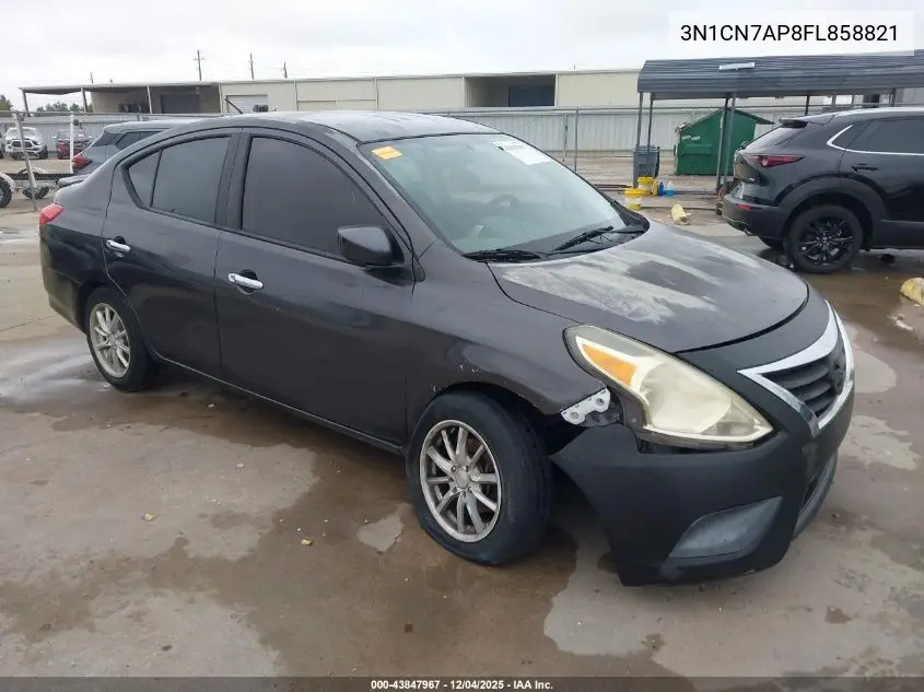 3N1CN7AP8FL858821 2015 Nissan Versa 1.6 S/1.6 S+/1.6 Sl/1.6 Sv