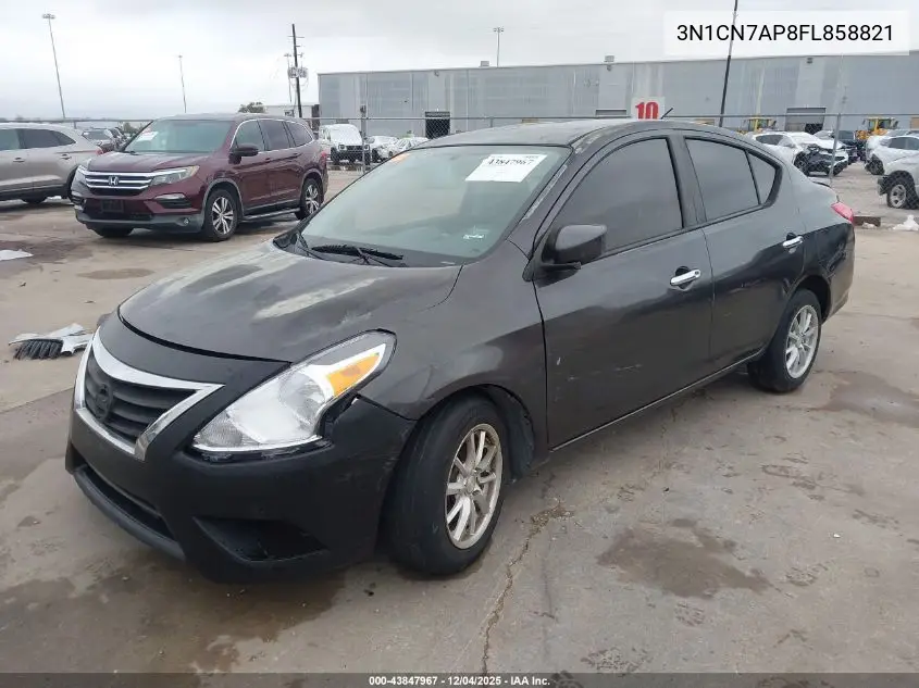 3N1CN7AP8FL858821 2015 Nissan Versa 1.6 S/1.6 S+/1.6 Sl/1.6 Sv