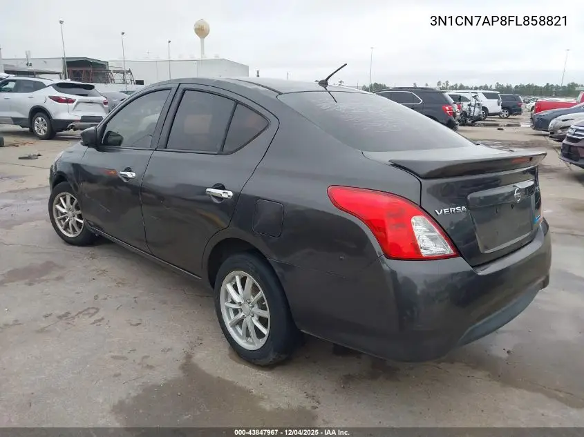 3N1CN7AP8FL858821 2015 Nissan Versa 1.6 S/1.6 S+/1.6 Sl/1.6 Sv