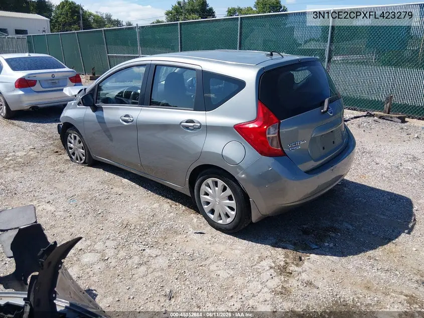 2015 Nissan Versa Note S (Sr)/S Plus/Sl/Sr/Sv VIN: 3N1CE2CPXFL423279 Lot: 45352684