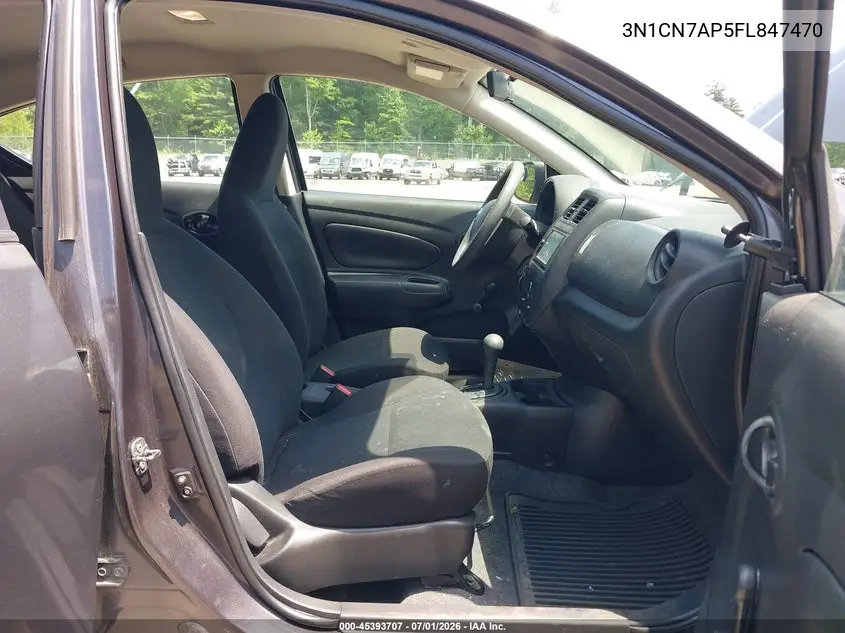 2015 Nissan Versa 1.6 S+ VIN: 3N1CN7AP5FL847470 Lot: 45393707