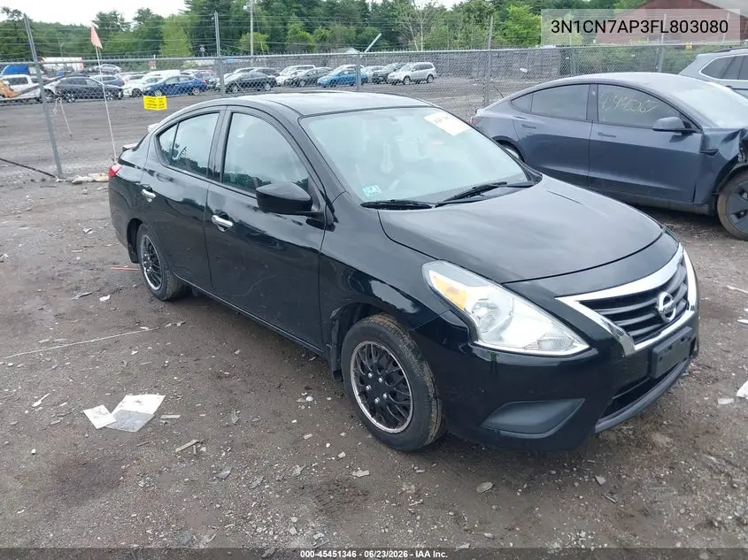 2015 Nissan Versa 1.6 Sv VIN: 3N1CN7AP3FL803080 Lot: 45451346