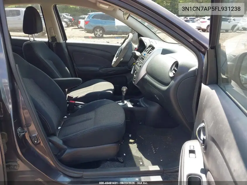 2015 Nissan Versa 1.6 Sv VIN: 3N1CN7AP5FL931238 Lot: 45461431