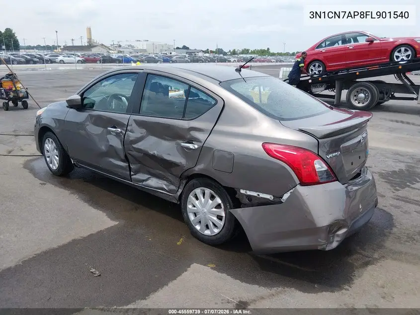 2015 Nissan Versa 1.6 Sv VIN: 3N1CN7AP8FL901540 Lot: 45559739