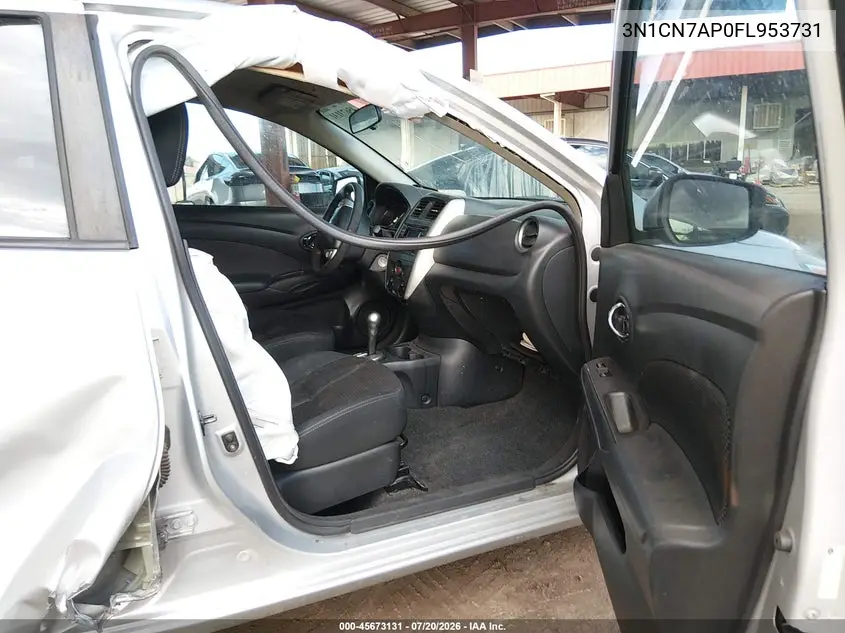 2015 Nissan Versa 1.6 Sv VIN: 3N1CN7AP0FL953731 Lot: 45673131