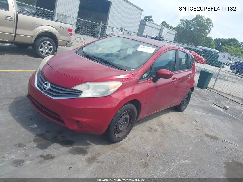 2015 Nissan Versa Note S (Sr)/S Plus/Sl/Sr/Sv VIN: 3N1CE2CP8FL411132 Lot: 45692781