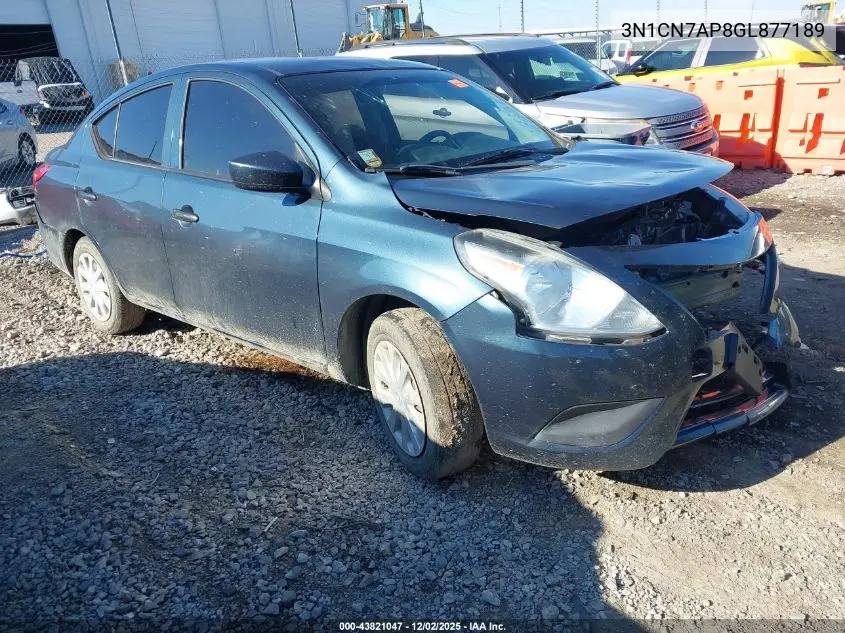 3N1CN7AP8GL877189 2016 Nissan Versa 1.6 S