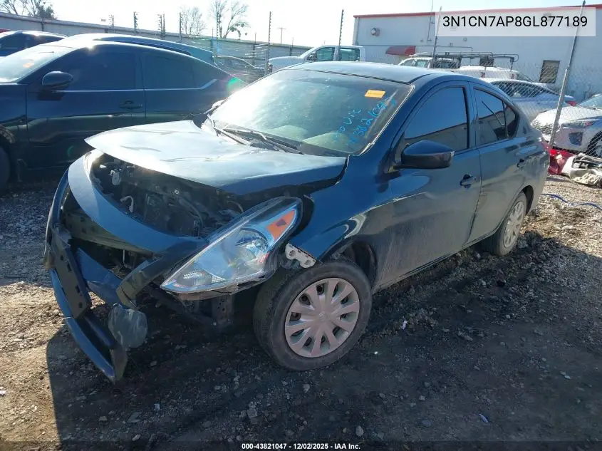 3N1CN7AP8GL877189 2016 Nissan Versa 1.6 S