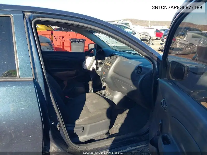 3N1CN7AP8GL877189 2016 Nissan Versa 1.6 S