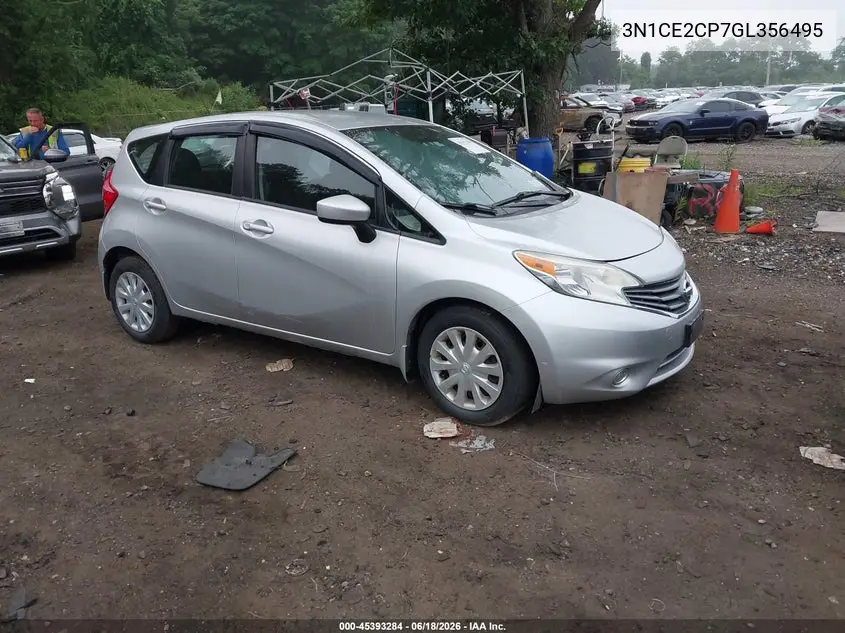 2016 Nissan Versa Note S (Sr)/S Plus/Sl/Sr/Sv VIN: 3N1CE2CP7GL356495 Lot: 45393284