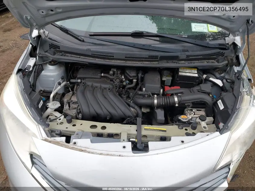 2016 Nissan Versa Note S (Sr)/S Plus/Sl/Sr/Sv VIN: 3N1CE2CP7GL356495 Lot: 45393284