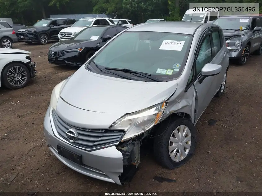 2016 Nissan Versa Note S (Sr)/S Plus/Sl/Sr/Sv VIN: 3N1CE2CP7GL356495 Lot: 45393284