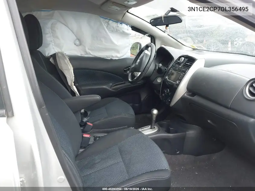 2016 Nissan Versa Note S (Sr)/S Plus/Sl/Sr/Sv VIN: 3N1CE2CP7GL356495 Lot: 45393284