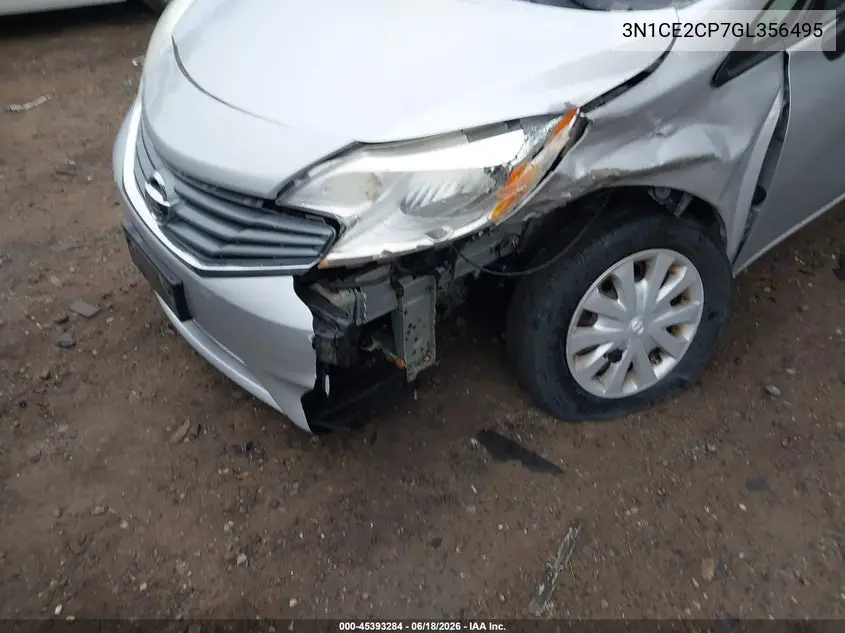 2016 Nissan Versa Note S (Sr)/S Plus/Sl/Sr/Sv VIN: 3N1CE2CP7GL356495 Lot: 45393284
