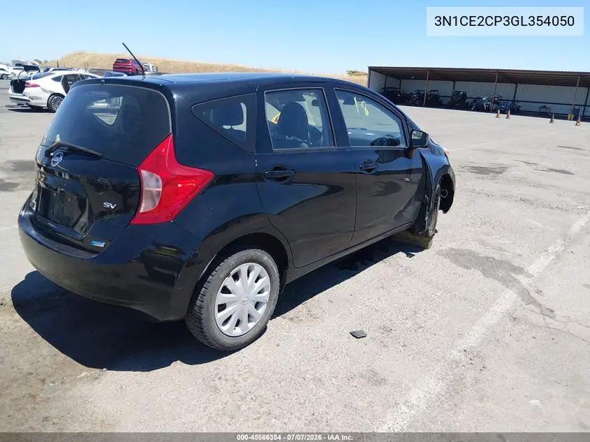 2016 Nissan Versa Note S (Sr)/S Plus/Sl/Sr/Sv VIN: 3N1CE2CP3GL354050 Lot: 45566354