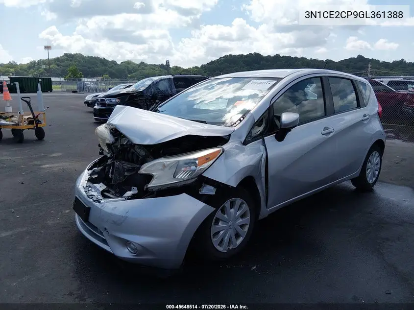 2016 Nissan Versa Note S (Sr)/S Plus/Sl/Sr/Sv VIN: 3N1CE2CP9GL361388 Lot: 45648514