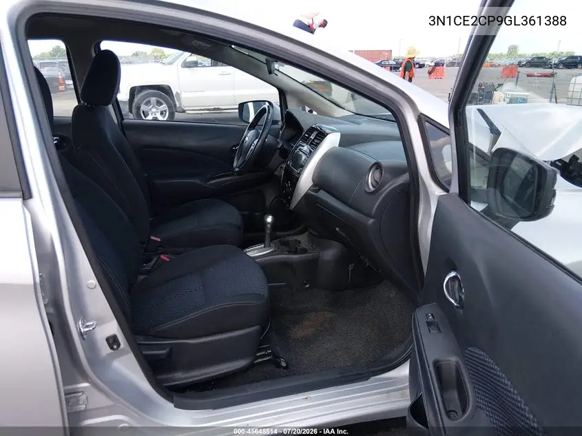 2016 Nissan Versa Note S (Sr)/S Plus/Sl/Sr/Sv VIN: 3N1CE2CP9GL361388 Lot: 45648514