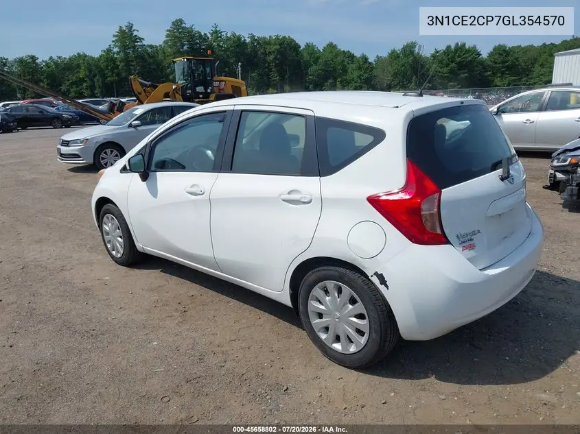 2016 Nissan Versa Note S (Sr)/S Plus/Sl/Sr/Sv VIN: 3N1CE2CP7GL354570 Lot: 45658802