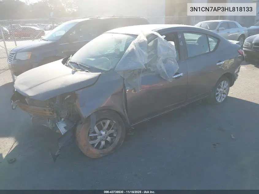 3N1CN7AP3HL818133 2017 Nissan Versa 1.6 Sv
